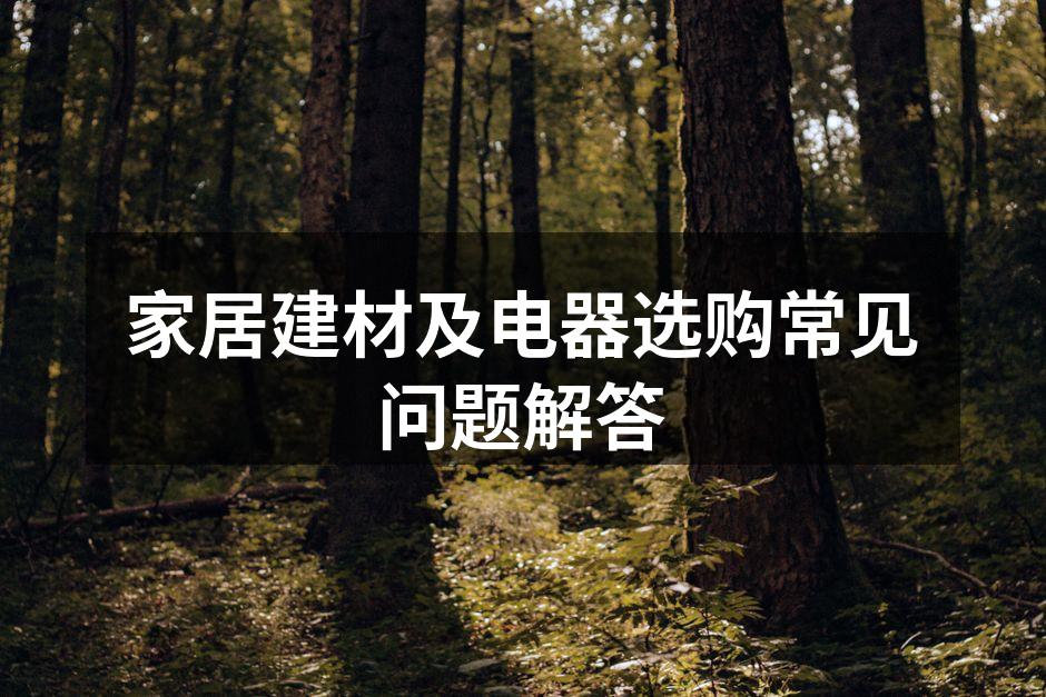 现代家居选购指南